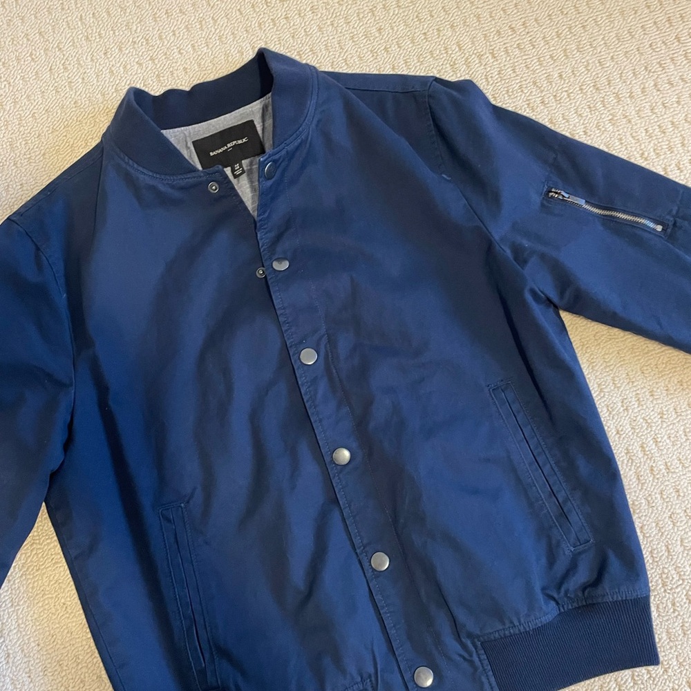 Banana Republic Men’s Button Up Bomber Jacket